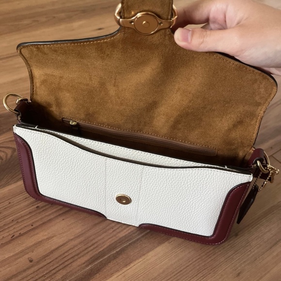 Coach Georgie Colorblock Shoulder Bag in Chalk/Confetti Pink Multi - Picture 5 of 8